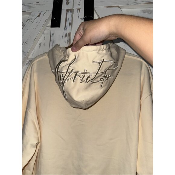 Aelfric Eden Ivory Cream Oversized Hoodie Sweatshirt Unisex S NWOT Embroidered - Picture 9 of 9